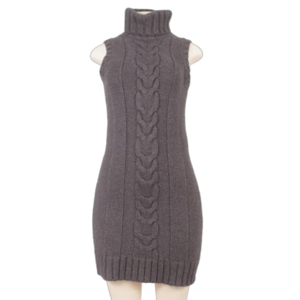 JJ BASICS COWL NECK SWEATER DRESS